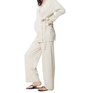 H&M MAMA cream Knit Pants xxl maternity